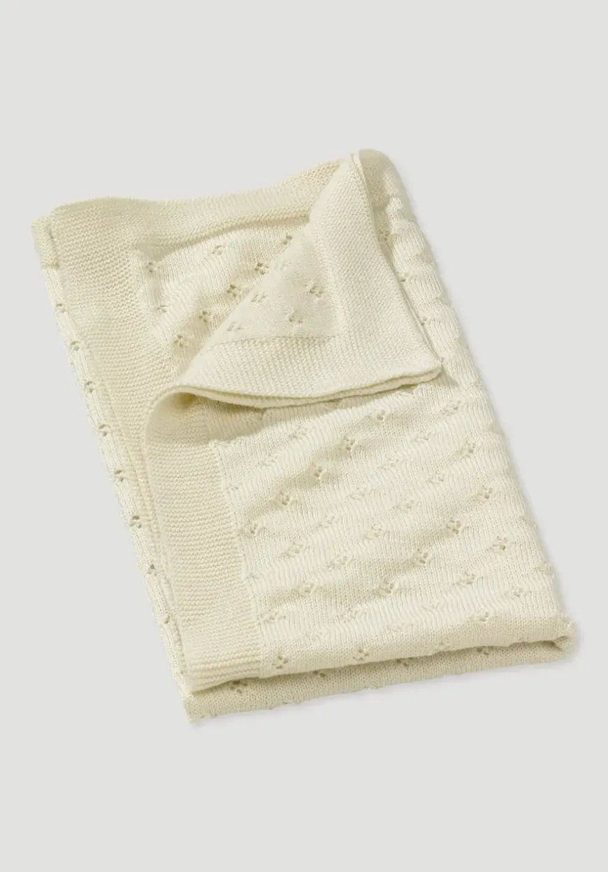 hessnatur Baby Strickdecke aus reiner Bio-Merinowolle von| Kuscheldecken|Für Kids