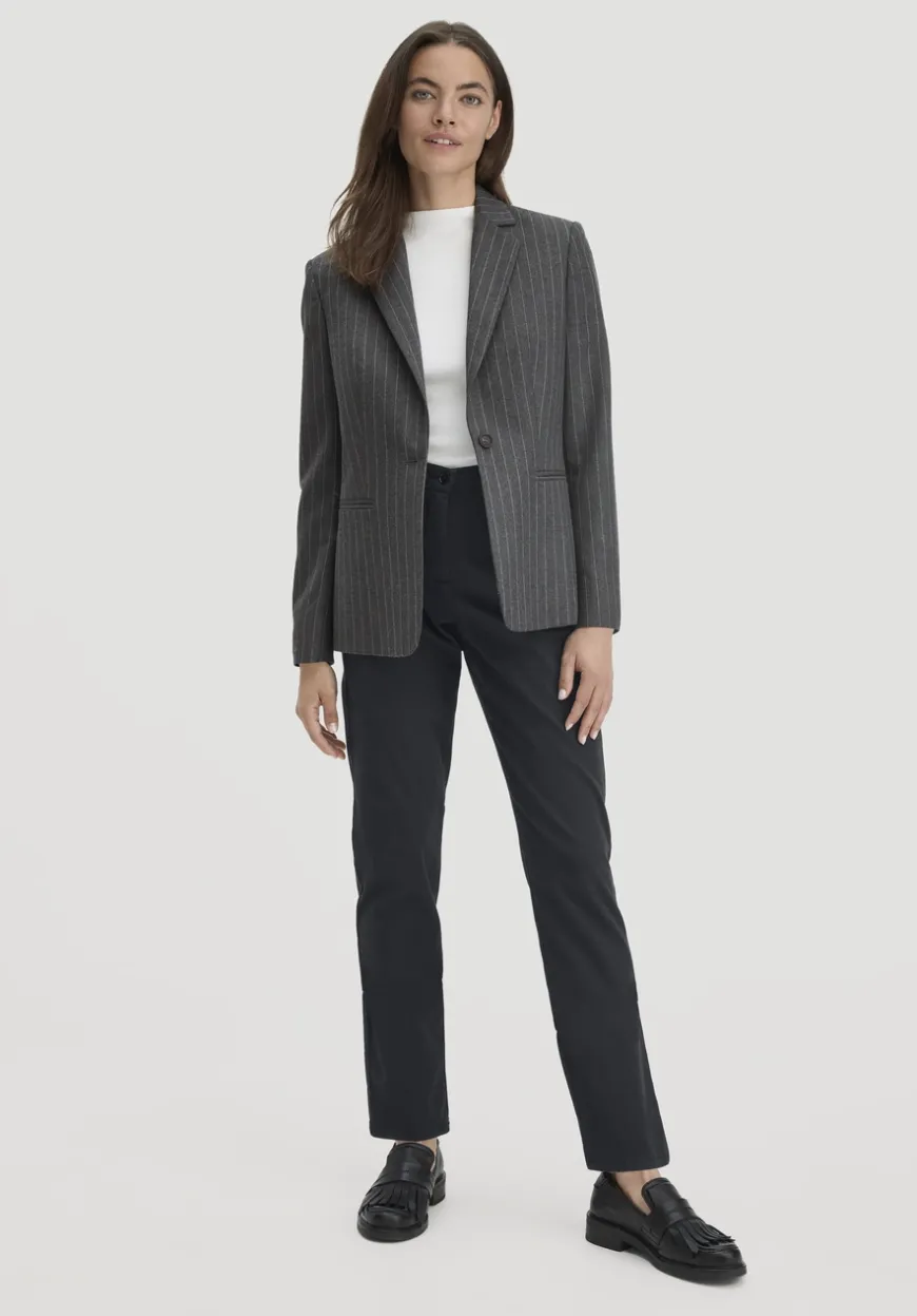 hessnatur Blazer Nadelstreifen Regular aus reiner Schurwolle von|Damen Blazer