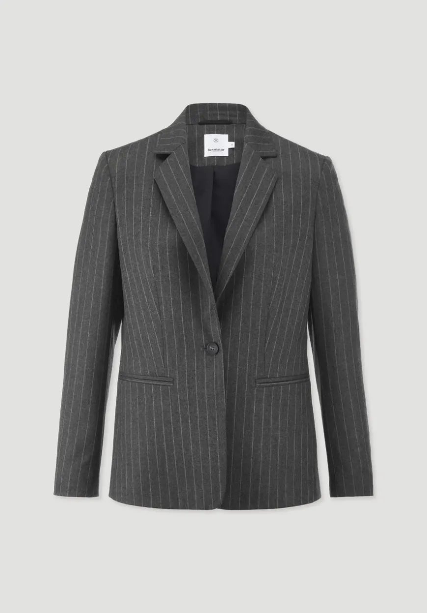 hessnatur Blazer Nadelstreifen Regular aus reiner Schurwolle von|Damen Blazer