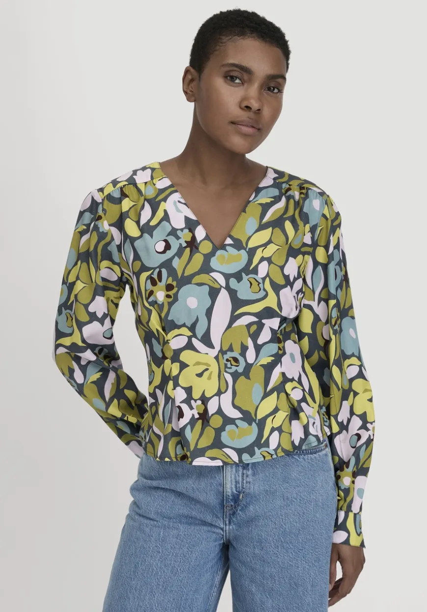 hessnatur Bluse Regular aus reiner LENZING™ ECOVERO™ Viskose von|Damen Blusen