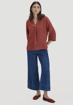 hessnatur Bluse Relaxed aus reinem Leinen von|Damen Blusen