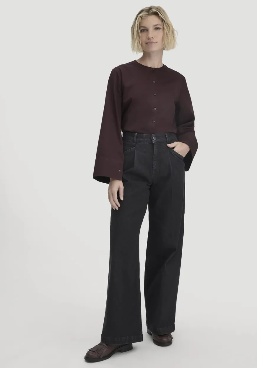 hessnatur Bluse Relaxed aus reiner Bio-Baumwolle von|Damen Blusen