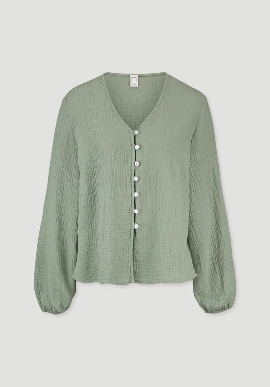 hessnatur Bluse Relaxed aus reiner Bio-Baumwolle von|Damen Blusen