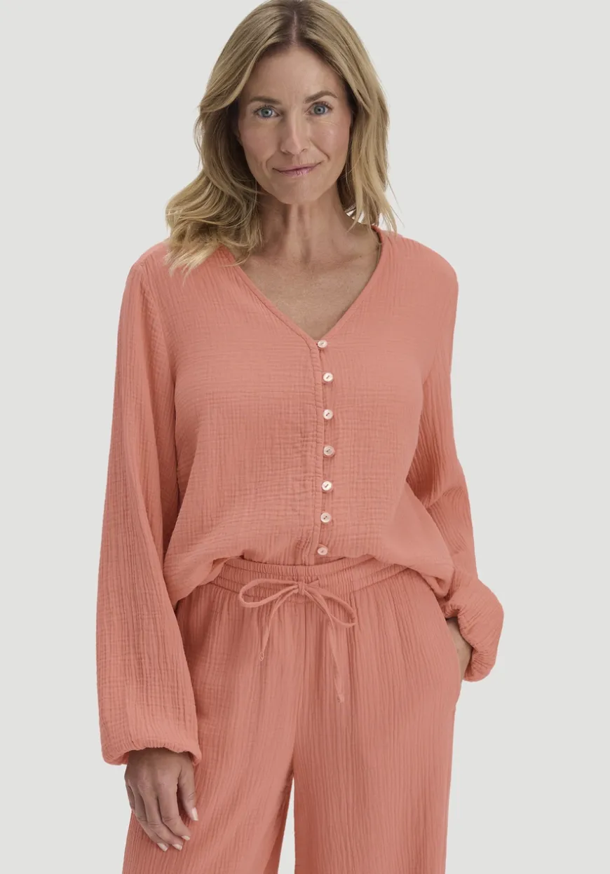 hessnatur Bluse Relaxed aus reiner Bio-Baumwolle von|Damen Blusen