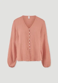 hessnatur Bluse Relaxed aus reiner Bio-Baumwolle von|Damen Blusen