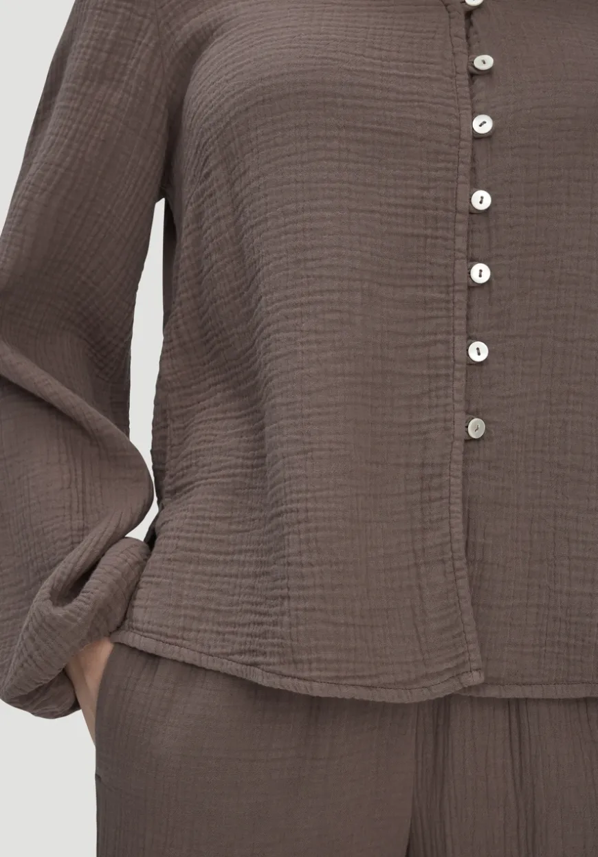 hessnatur Bluse Relaxed aus reiner Bio-Baumwolle von|Damen Blusen