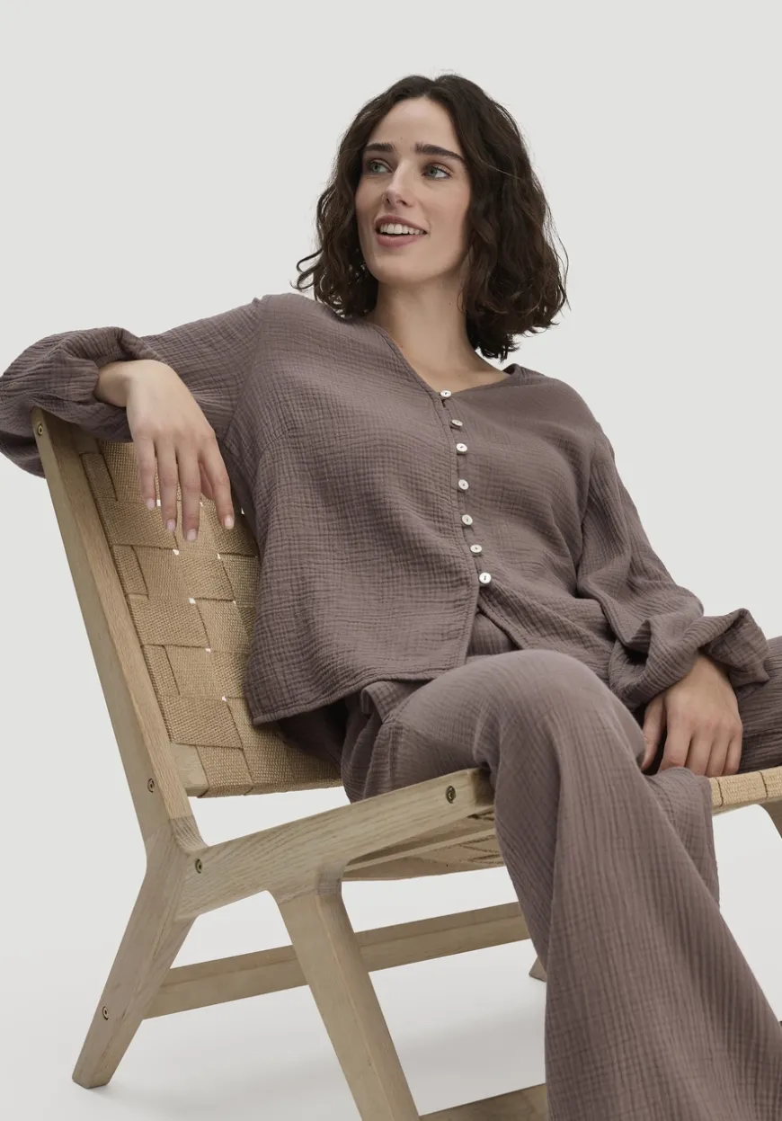 hessnatur Bluse Relaxed aus reiner Bio-Baumwolle von|Damen Blusen