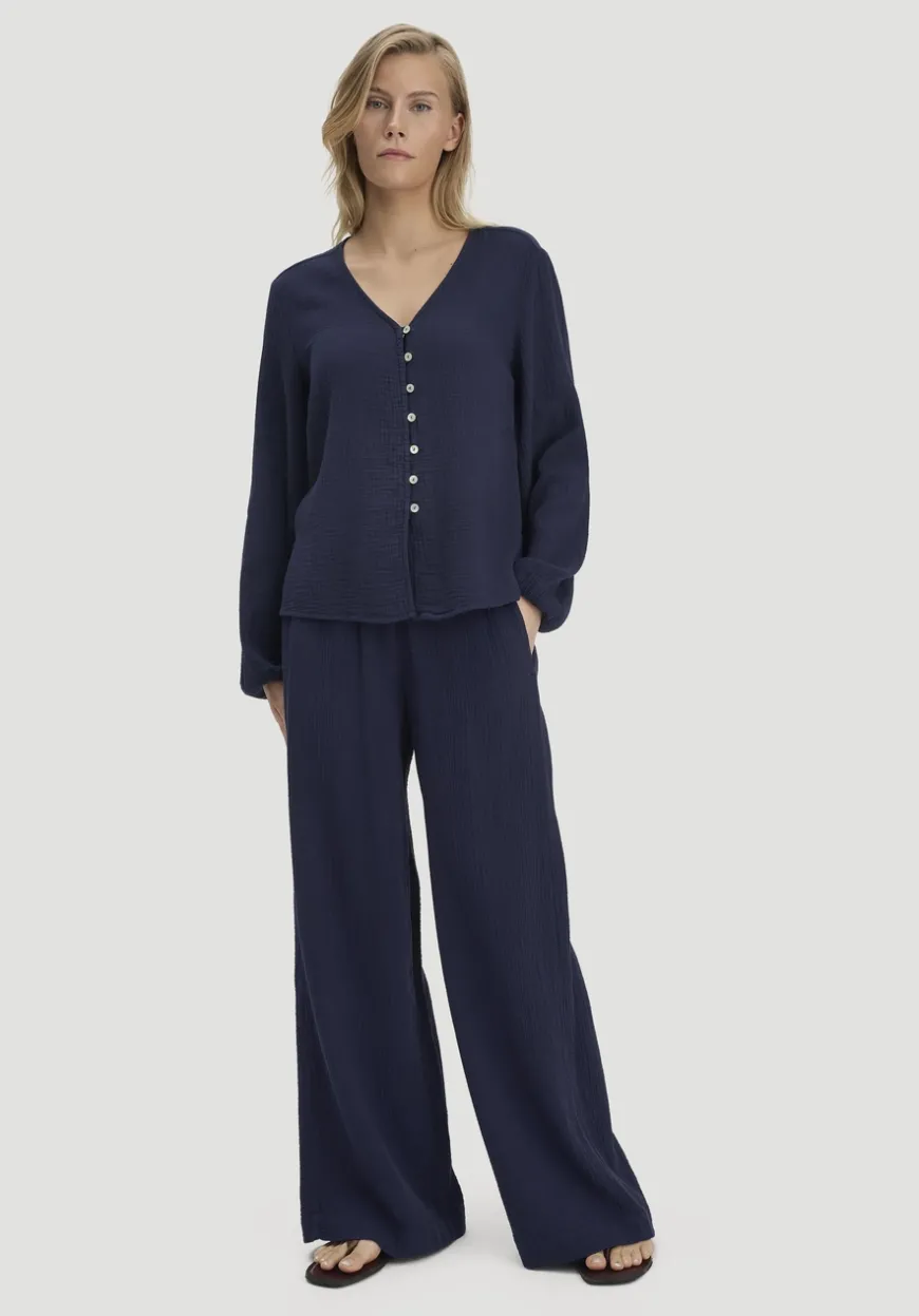 hessnatur Bluse Relaxed aus reiner Bio-Baumwolle von|Damen Blusen