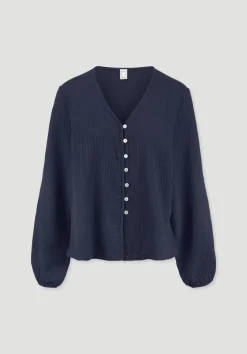 hessnatur Bluse Relaxed aus reiner Bio-Baumwolle von|Damen Blusen