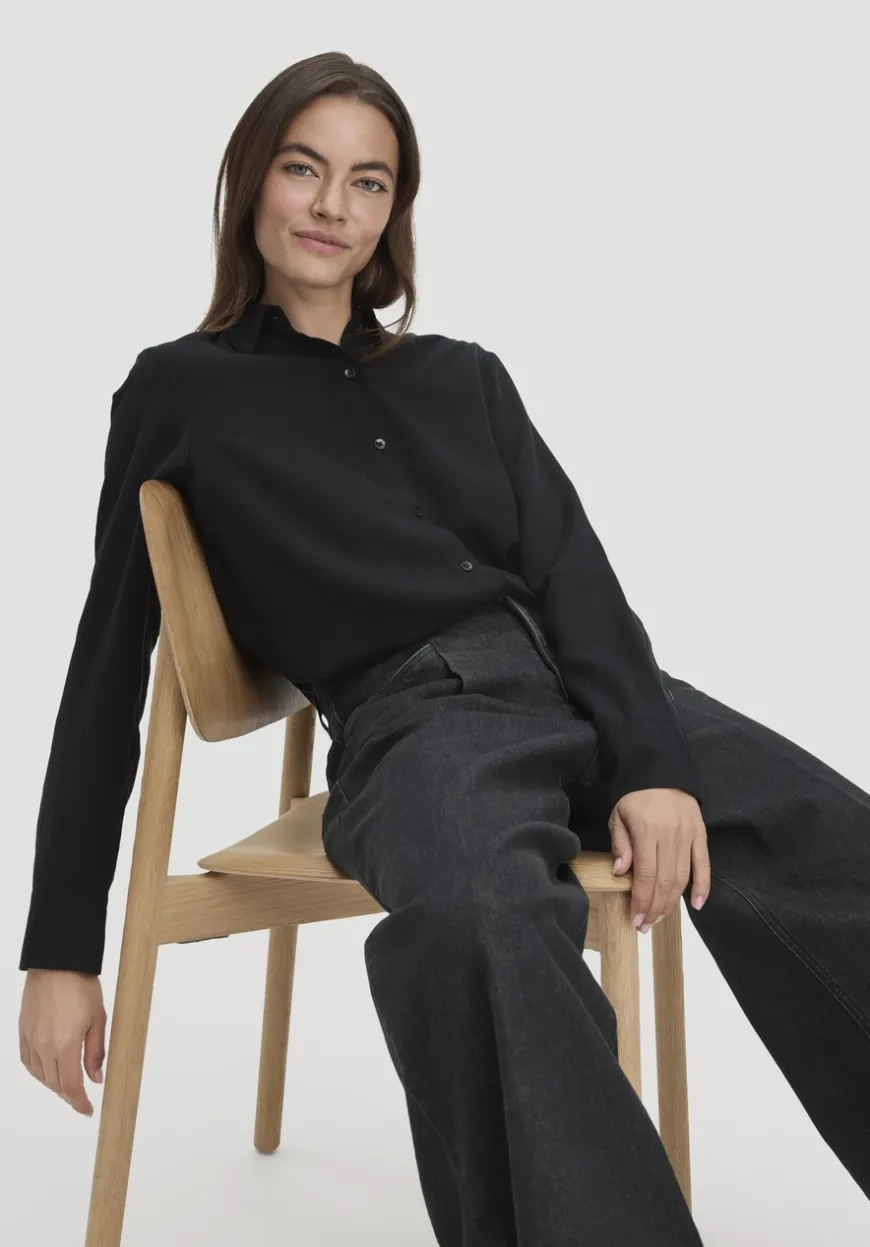 hessnatur Bluse Relaxed aus TENCEL™ Lyocell von|Damen Blusen