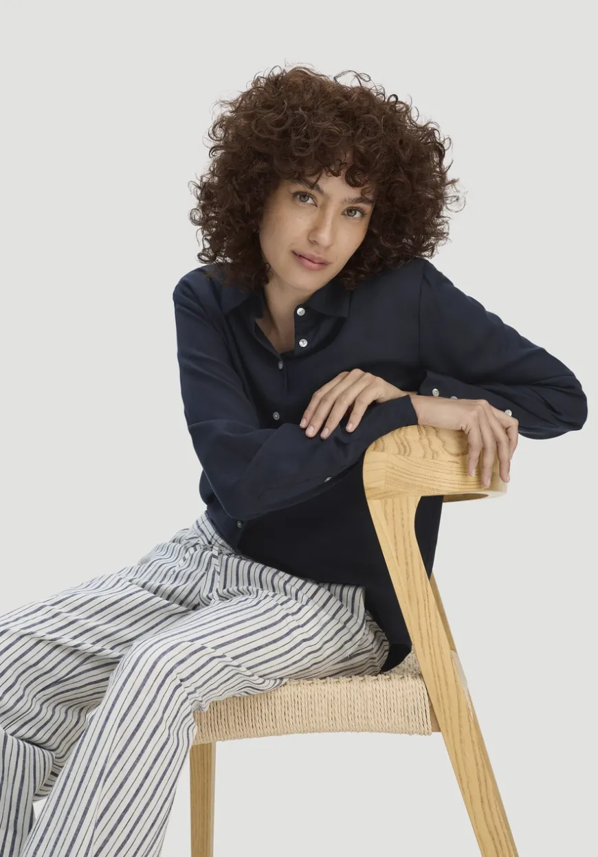 hessnatur Bluse Relaxed aus TENCEL™ Lyocell von|Damen Blusen