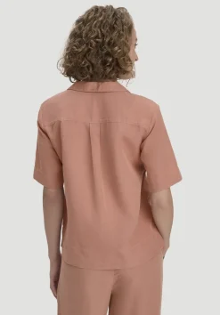 hessnatur Bluse Relaxed aus TENCEL™ Lyocell mit Leinen von|Damen Blusen