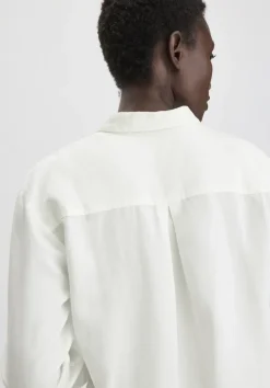 hessnatur Bluse Relaxed aus weichem TENCEL™ Lyocell mit Leinen von|Damen Blusen