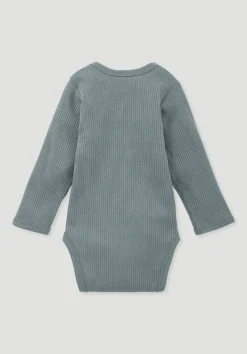 hessnatur Body Langarm aus Bio-Baumwolle mit Bio-Merinowolle von| Bodys|Baby-Bodys