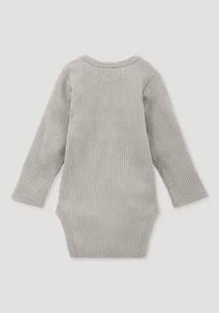 hessnatur Body Langarm aus Bio-Baumwolle mit Bio-Merinowolle von| Bodys|Baby-Bodys