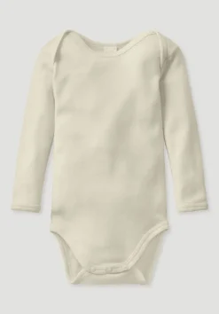 hessnatur Body Langarm aus Bio-Merinowolle mit Seide von| Bodys|Baby-Bodys