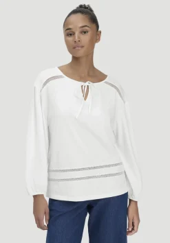 hessnatur Bohemian Lace Longsleeve Oversize aus reiner Bio-Baumwolle von|Damen Shirts & Tops