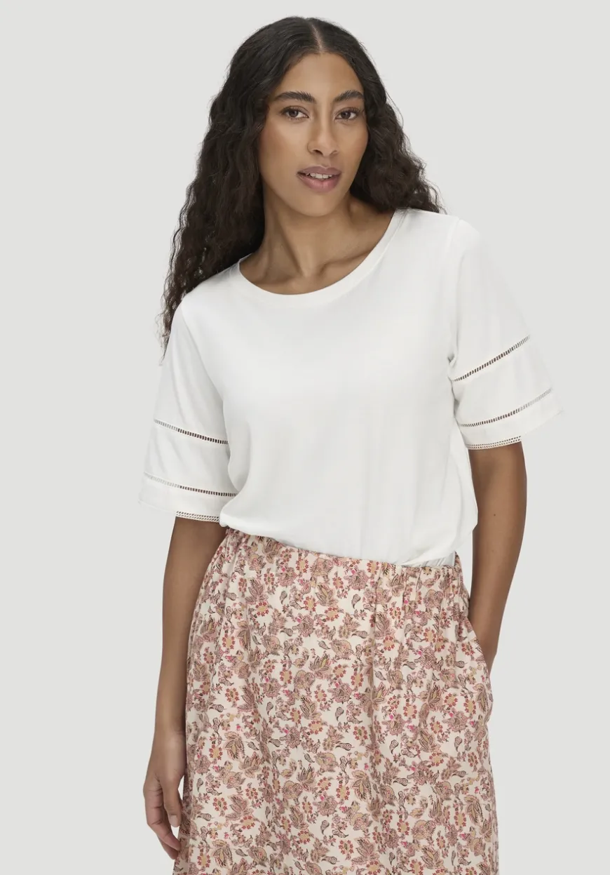 hessnatur Bohemian Lace-T-Shirt Oversize aus reiner Bio-Baumwolle von|Damen Shirts & Tops