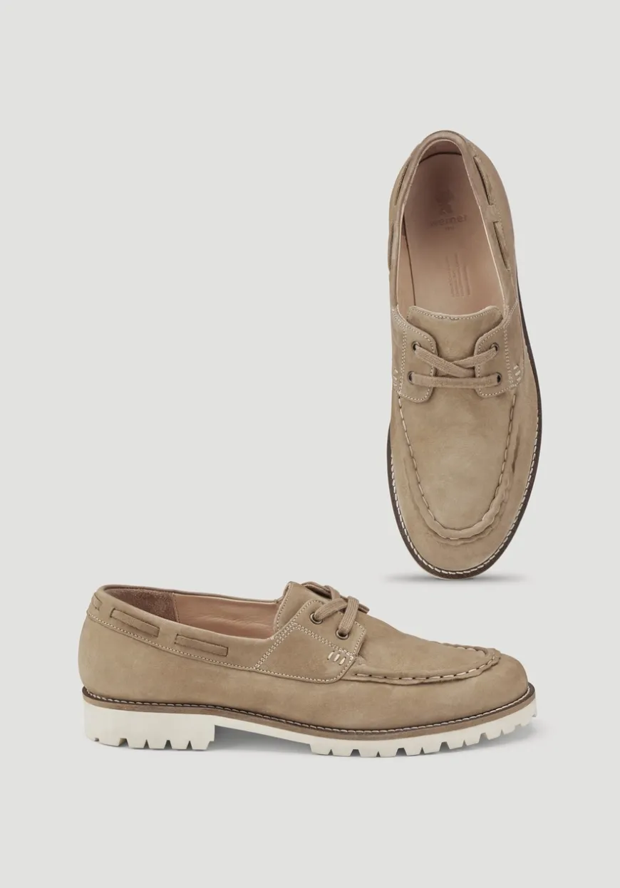 hessnatur Bootsschuh aus chromfrei gegerbtem Nubuk-Leder von|Herren Schuhe