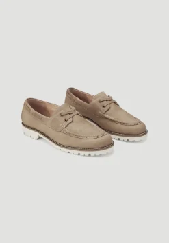 hessnatur Bootsschuh aus chromfrei gegerbtem Nubuk-Leder von|Herren Schuhe