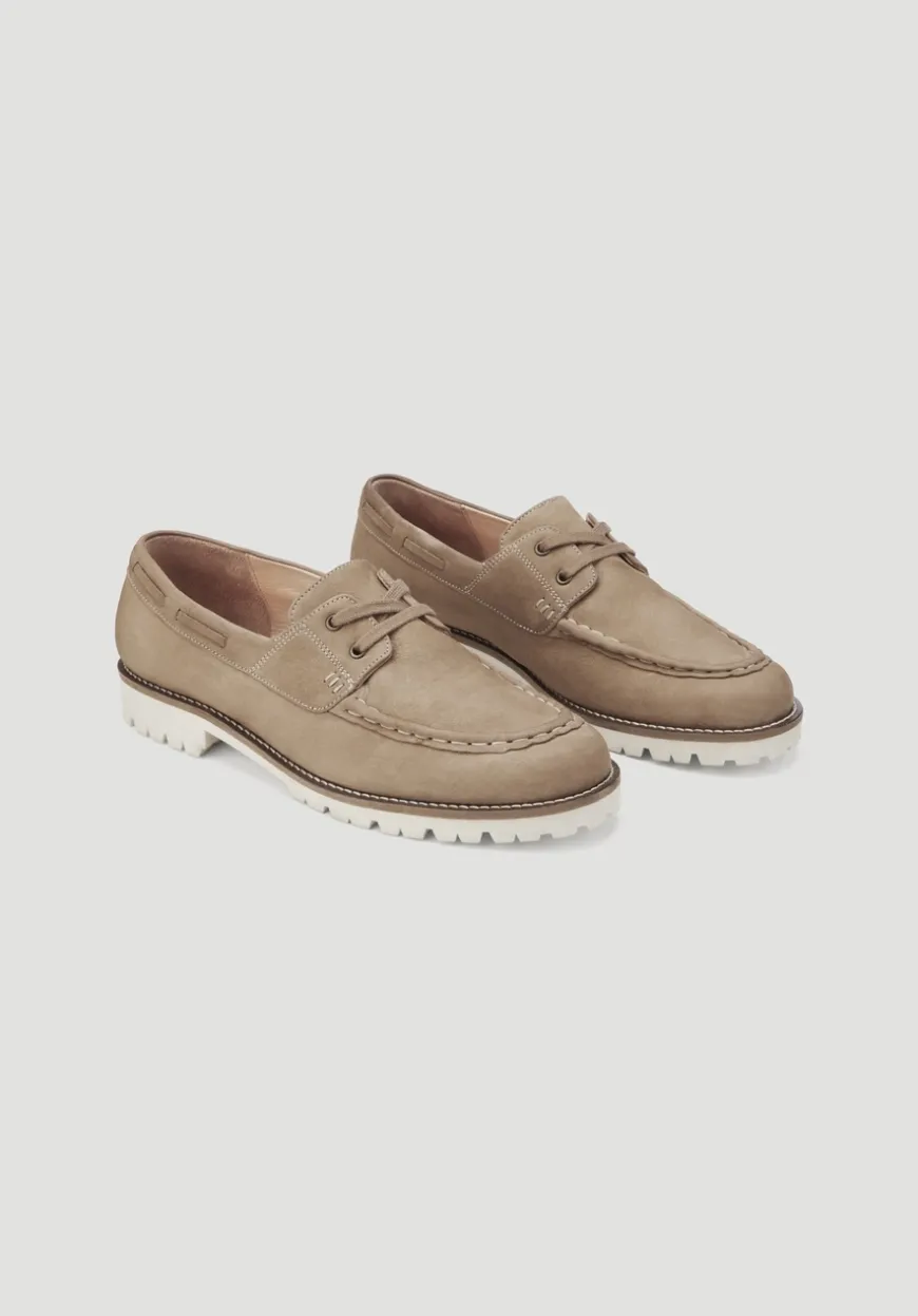 hessnatur Bootsschuh aus chromfrei gegerbtem Nubuk-Leder von|Herren Schuhe