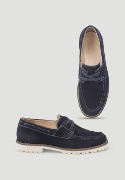hessnatur Bootsschuh aus chromfrei gegerbtem Nubuk-Leder von|Herren Schuhe