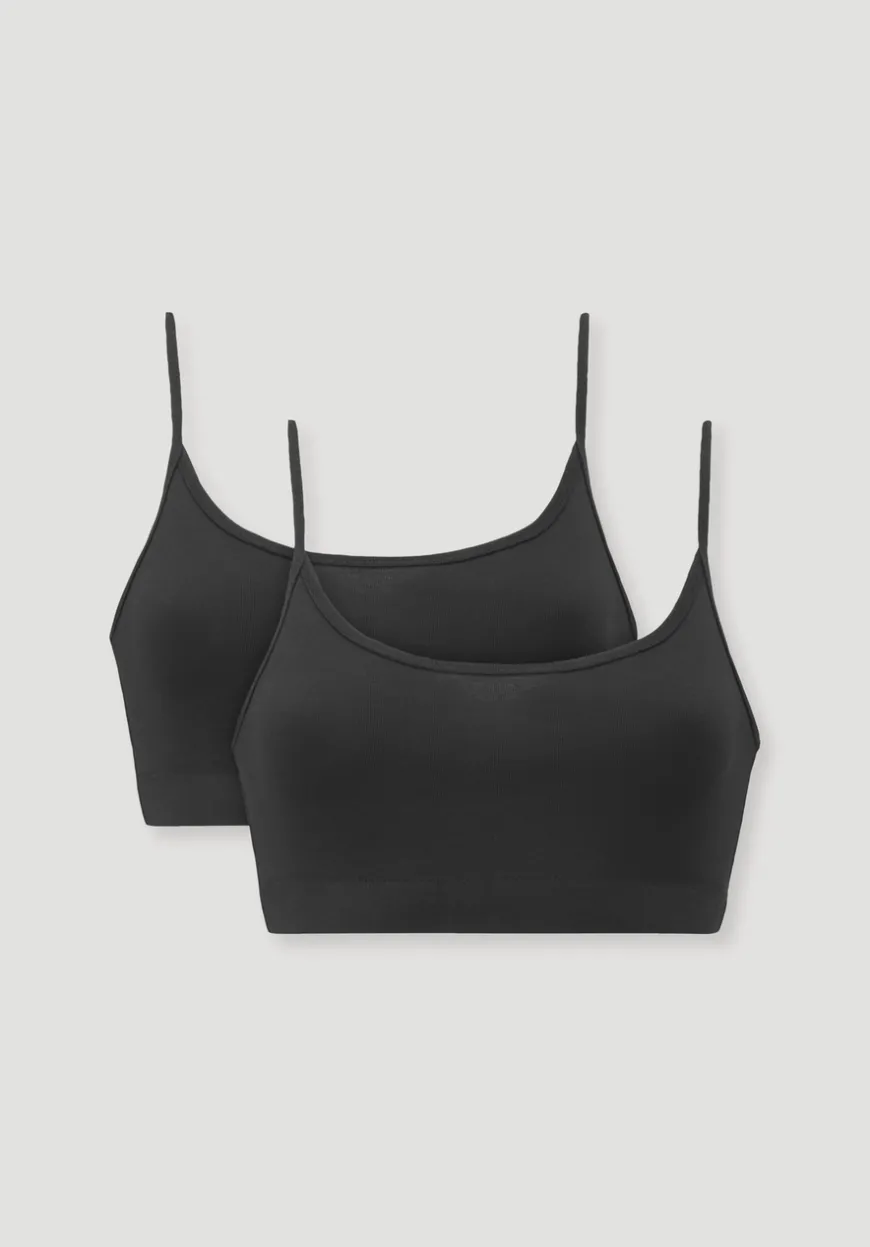 hessnatur Bustier im 2er-Pack PURE COTTON aus reiner Bio-Baumwolle von|Damen Bhs|Bhs & Bustiers