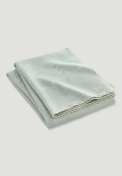 hessnatur Decke MERLE aus reiner Bio-Baumwolle von| Wolldecken & Plaids