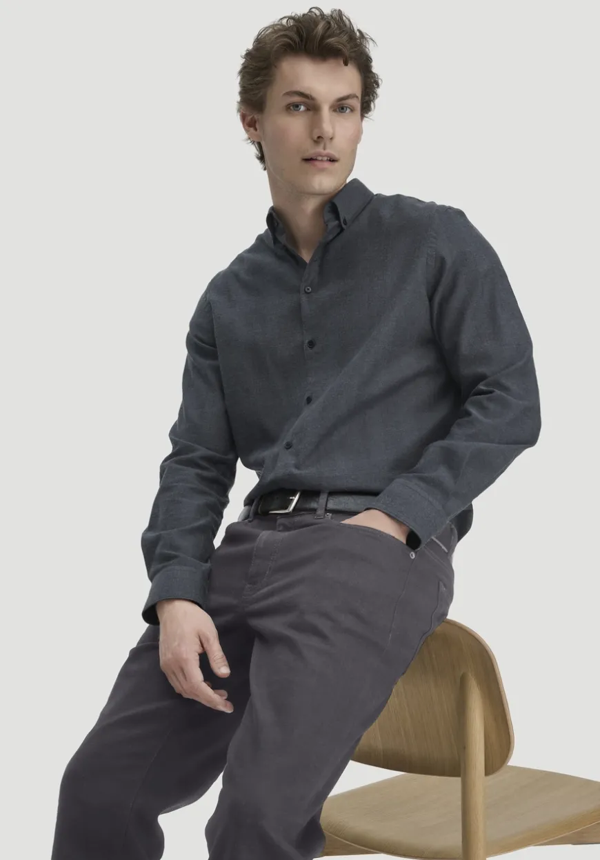 hessnatur Flanell Hemd Regular aus Bio-Baumwolle mit TENCEL™ Lyocell von|Herren Hemden