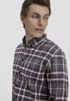hessnatur Flanell Karo Hemd Regular aus reiner Bio-Baumwolle von|Herren Hemden