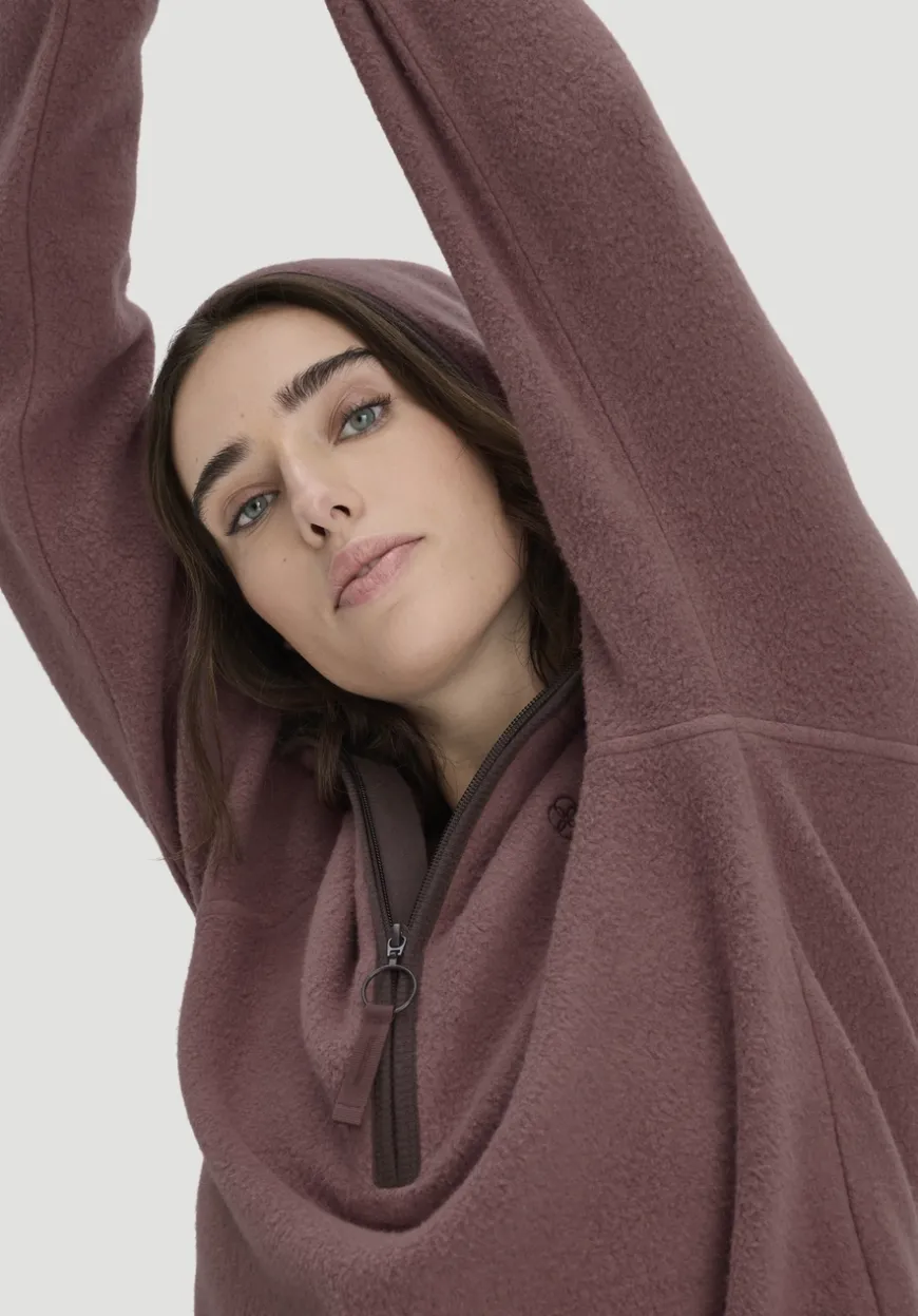 hessnatur Fleece Hoodie Relaxed ACTIVE LIGHT aus reiner Bio-Baumwolle von|Damen Sweatshirts|Fleece