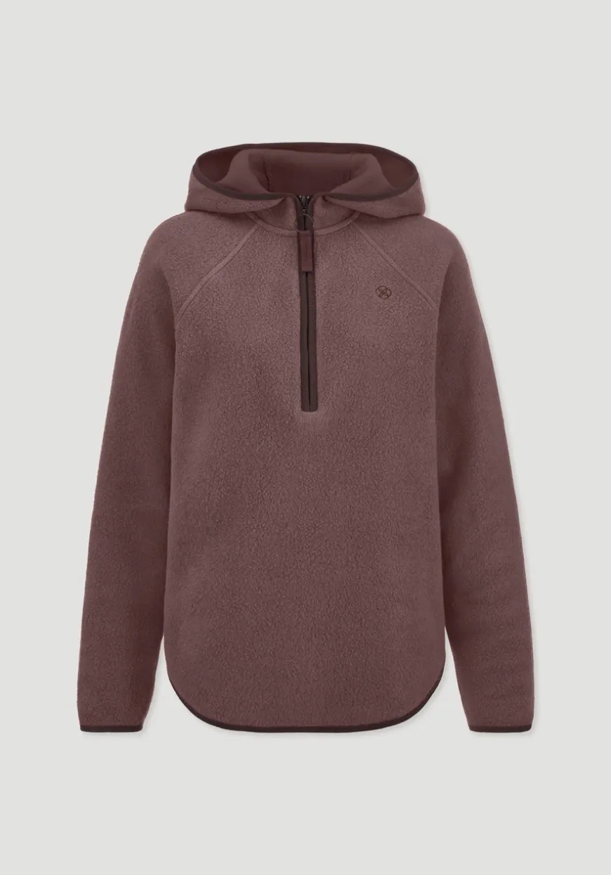 hessnatur Fleece Hoodie Relaxed ACTIVE LIGHT aus reiner Bio-Baumwolle von|Damen Sweatshirts|Fleece