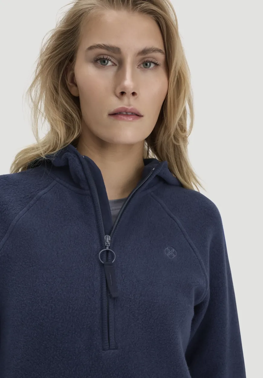hessnatur Fleece Hoodie Relaxed ACTIVE LIGHT aus reiner Bio-Baumwolle von|Damen Sweatshirts|Fleece