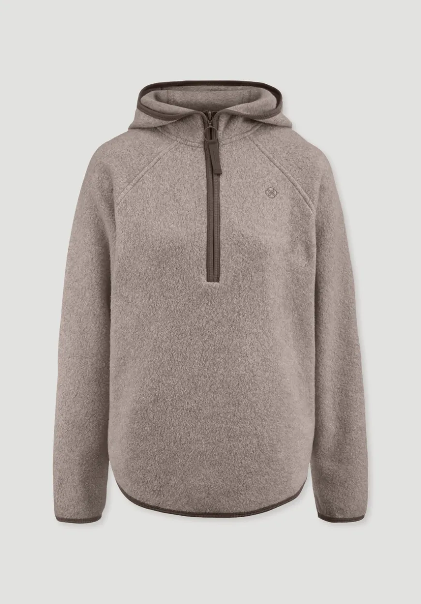 hessnatur Fleece Hoodie Relaxed ACTIVE LIGHT aus reiner Bio-Baumwolle von|Damen Sweatshirts|Fleece