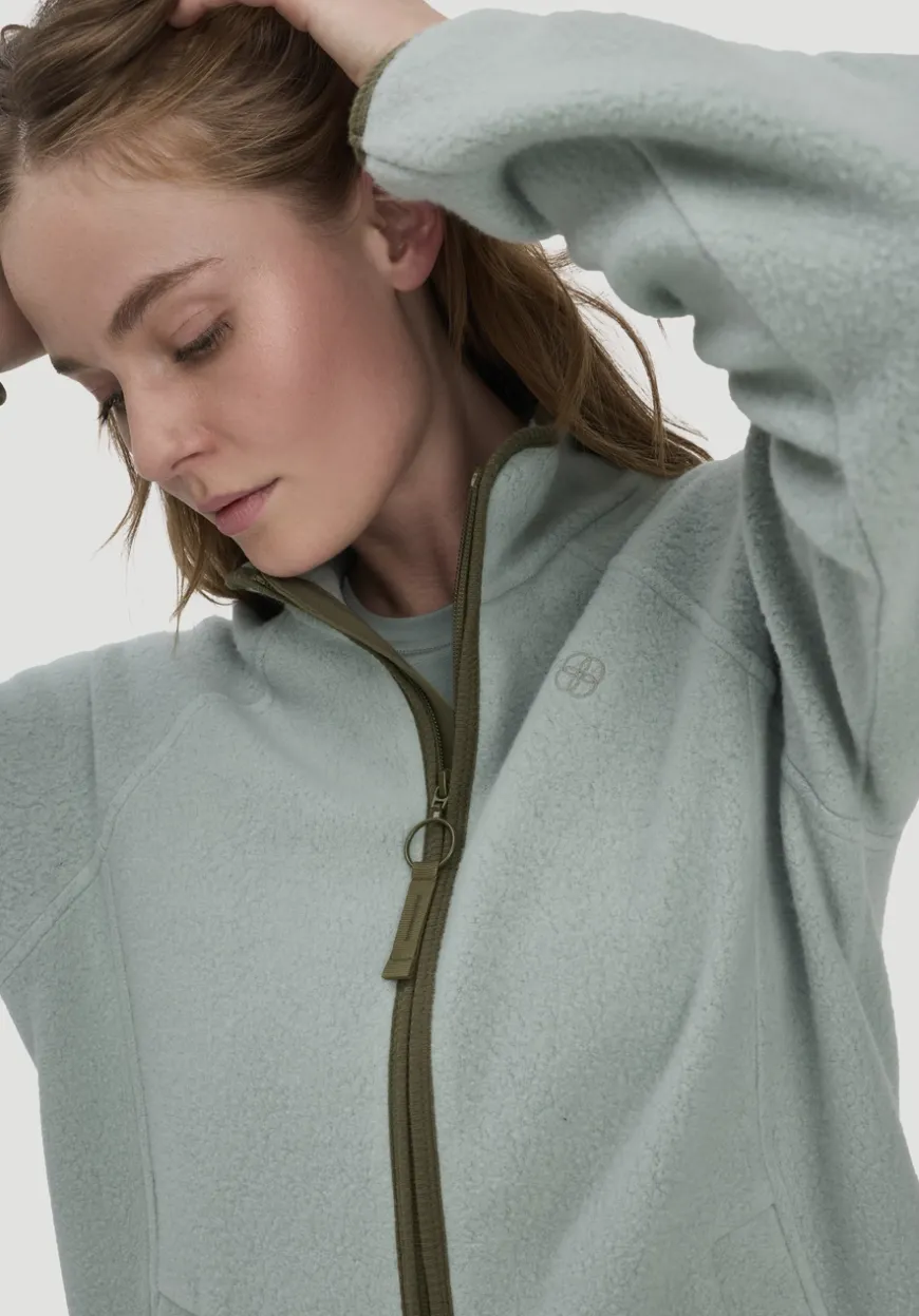 hessnatur Fleece Jacke Relaxed ACTIVE LIGHT aus Bio-Baumwolle von|Damen Jacken & Mäntel|Fleece