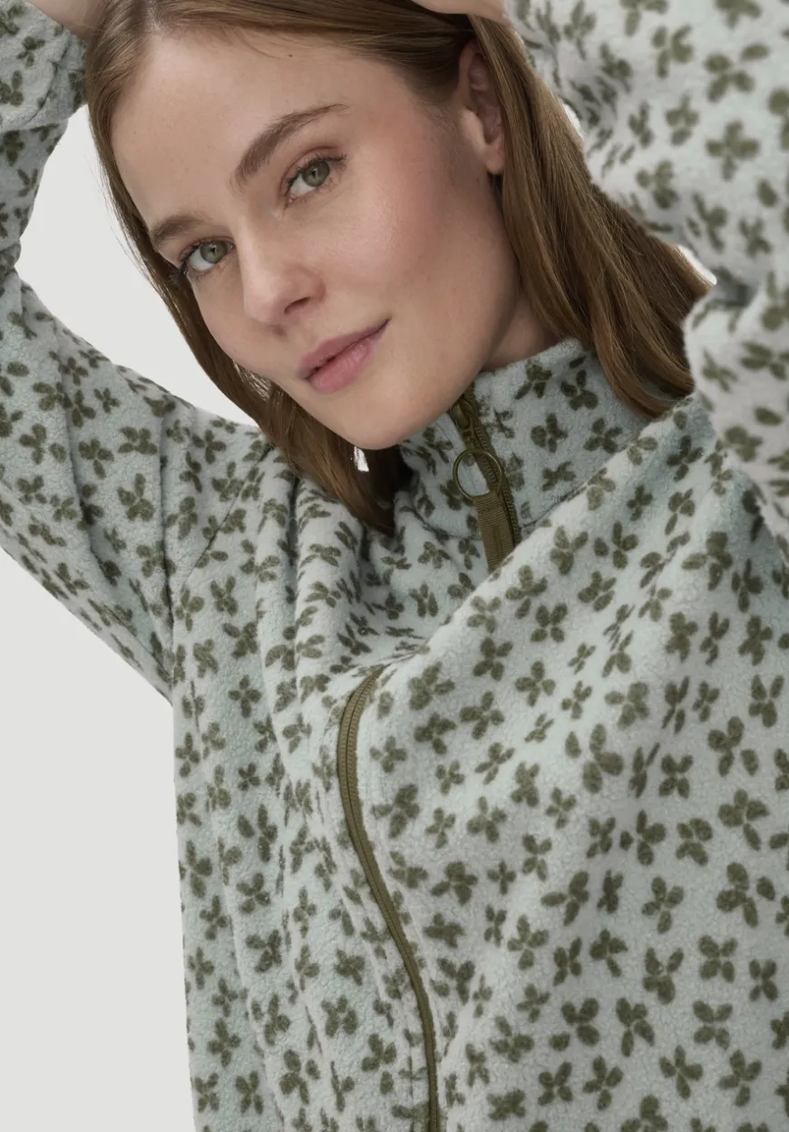 hessnatur Fleece Jacke Relaxed ACTIVE LIGHT aus reiner Bio-Baumwolle von|Damen Jacken & Mäntel|Fleece