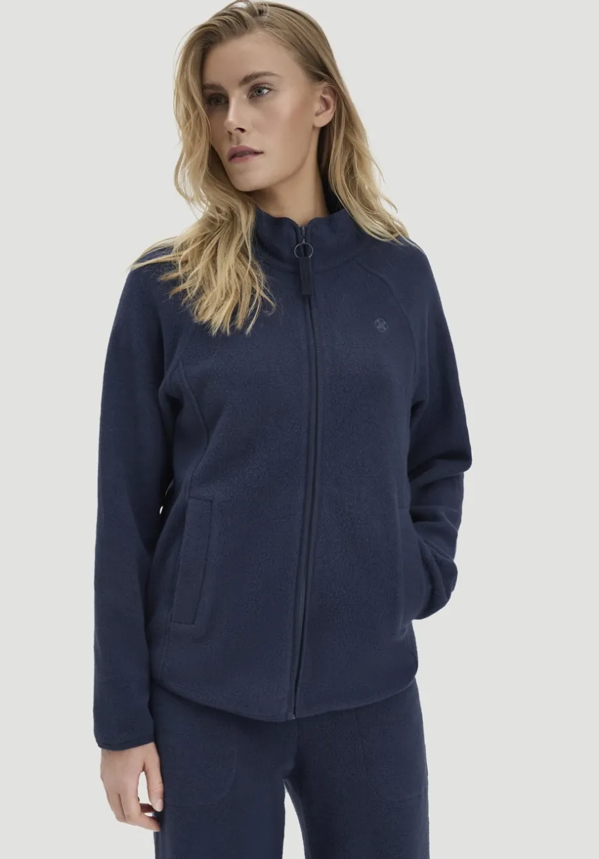 hessnatur Fleece Jacke Relaxed ACTIVE LIGHT aus Bio-Baumwolle von|Damen Jacken & Mäntel|Fleece