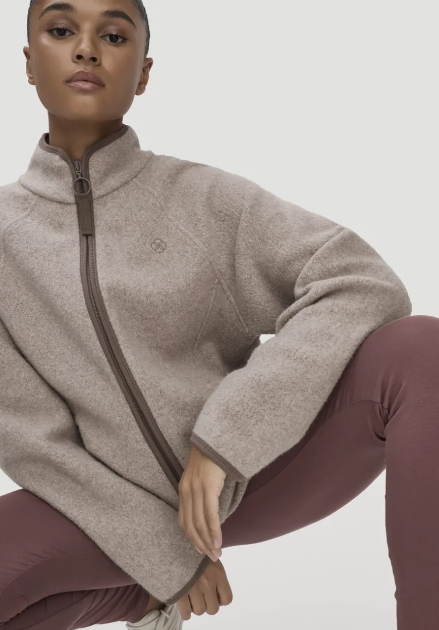 hessnatur Fleece Jacke Relaxed ACTIVE LIGHT aus Bio-Baumwolle von|Damen Jacken & Mäntel|Fleece