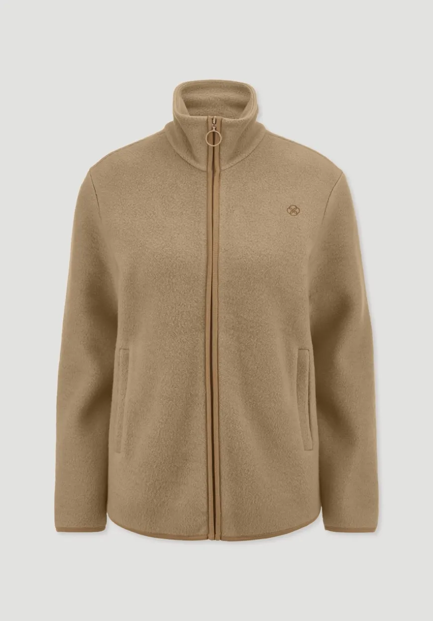 hessnatur Fleece Jacke Relaxed ACTIVE LIGHT aus reiner Bio-Baumwolle von|Damen Jacken & Mäntel|Fleece