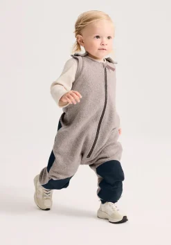hessnatur Fleece Sommer Overall mit Softshell aus reiner Bio-Baumwolle von| Fleece|Bio-Baumwollfleece
