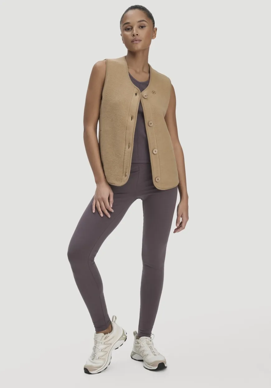 hessnatur Fleece Weste Relaxed ACTIVE LIGHT aus reiner Bio-Baumwolle von|Damen Jacken & Mäntel|Fleece