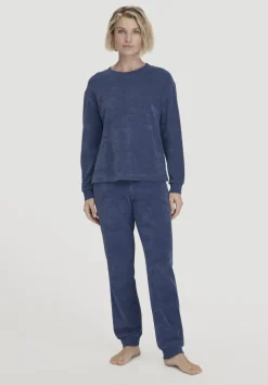 hessnatur Frottee Loungehose PURE COTTON aus reiner Bio-Baumwolle von|Damen Nachtwäsche|Nachtwäsche