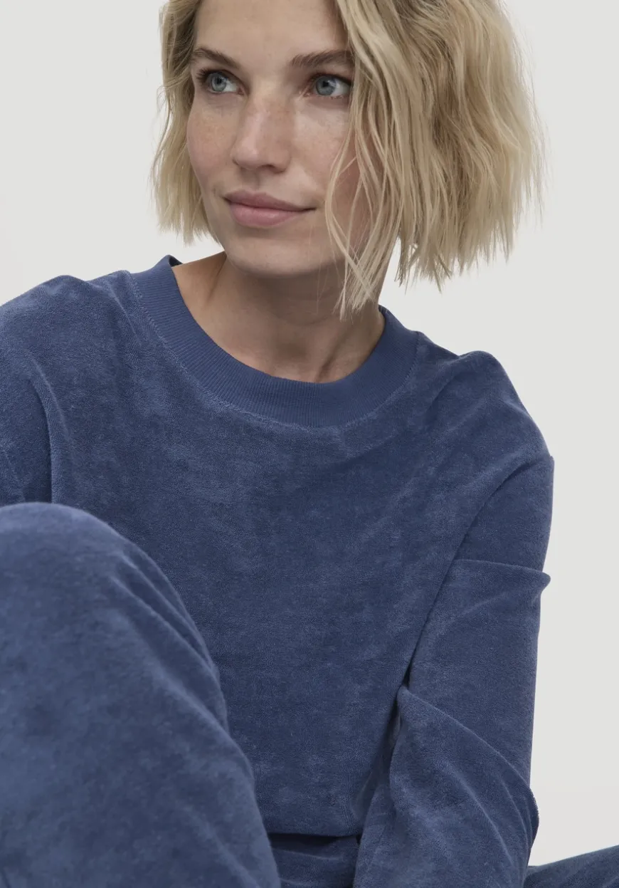 hessnatur Frottee Loungeshirt Oversize PURE COTTON aus reiner Bio-Baumwolle von|Damen Nachtwäsche|Nachtwäsche
