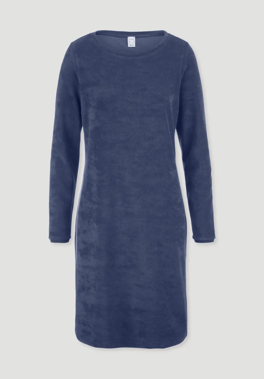 hessnatur Frottee Nachthemd PURE COTTON aus reiner Bio-Baumwolle von|Damen Nachtwäsche|Nachtwäsche