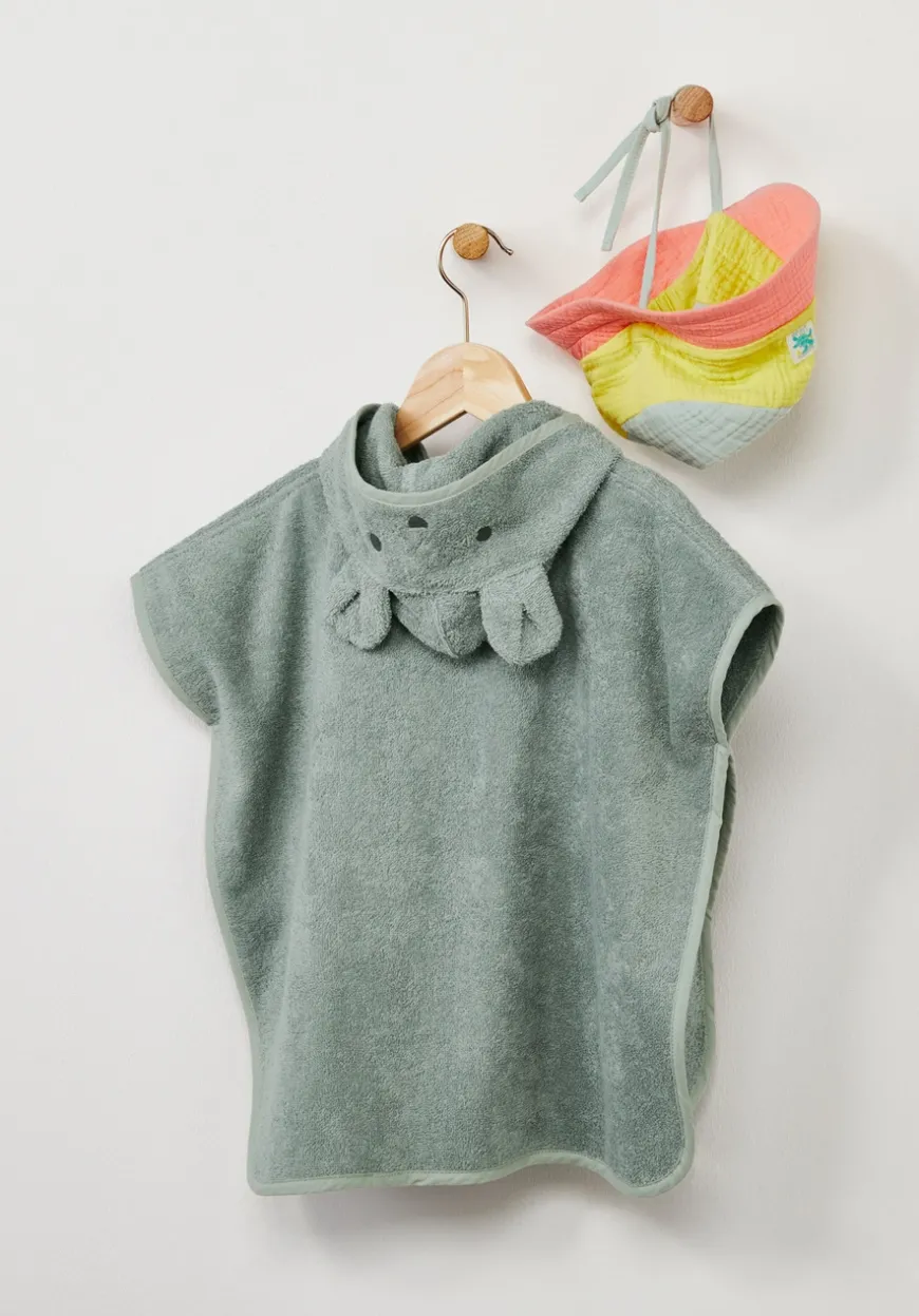 hessnatur Frottee Poncho aus reiner Bio-Baumwolle von| Handtücher & Bademäntel|Für Kids