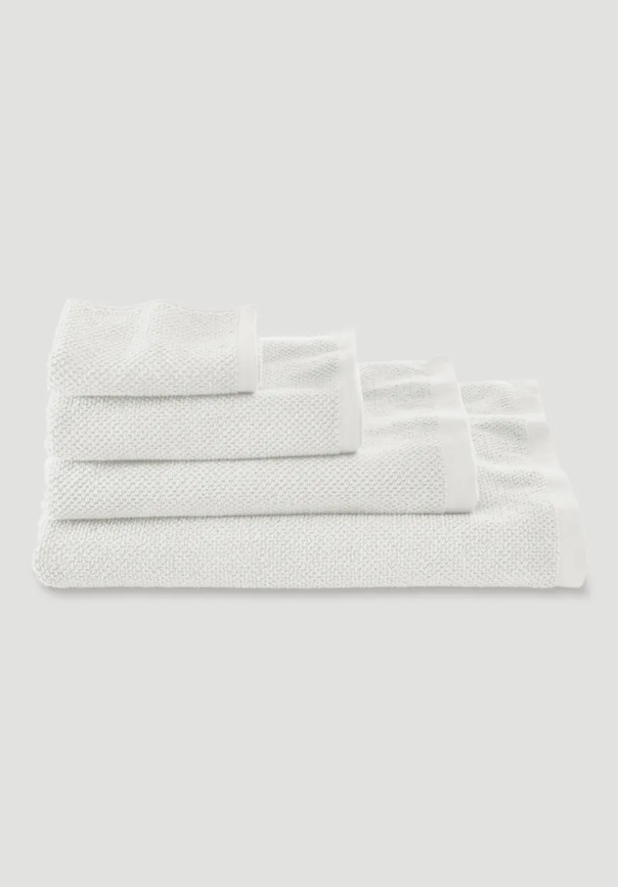 hessnatur Frottier-Handtuch mit Struktur aus reiner Bio-Baumwolle von| Handtücher