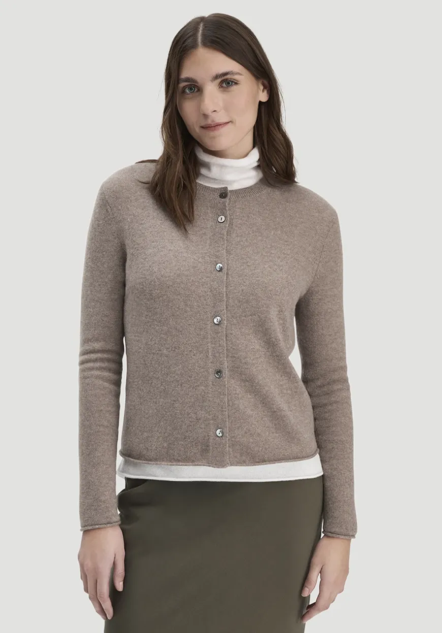 hessnatur FTC × Strick Jacke Regular aus reinem Cashmere von|Damen Strickjacken