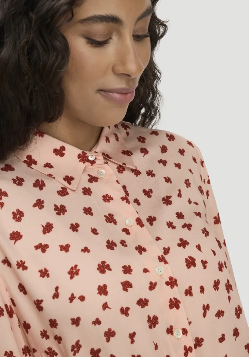 hessnatur Gewebe Hemdblusenkleid Knielang aus reiner LENZING™ ECOVERO™ Viskose von|Damen Kleider & Röcke