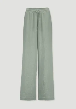 hessnatur Gewebe Hose Wide Leg aus reiner Bio-Baumwolle von|Damen Hosen & Shorts