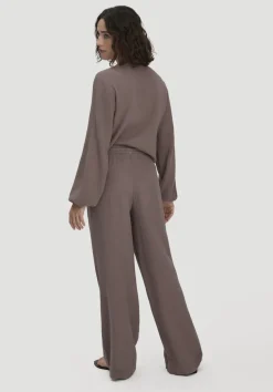 hessnatur Gewebe Hose Wide Leg aus reiner Bio-Baumwolle von|Damen Hosen & Shorts